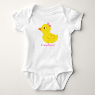 Body Fille Rubber Ducky Duck T-shirt bébé personnalisé