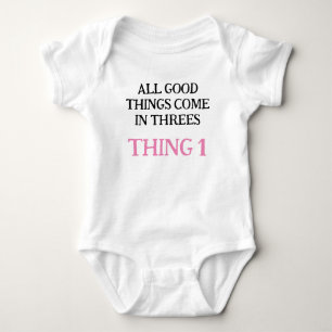 Body fille une pièce pour triplés, triplet idée cadeau,