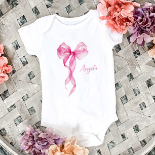 Body Filles au Nœud Rose