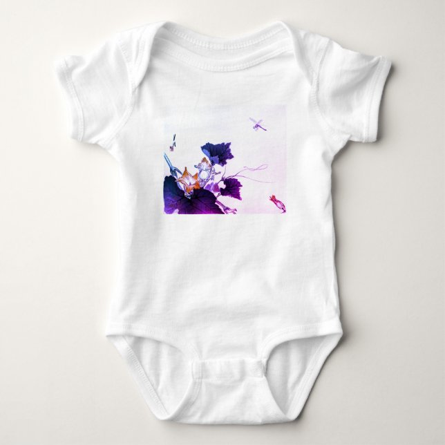 Body FILLES BÉBÉ BODYSUIT DRAGON FLEURS do-it-yourself  (Devant)