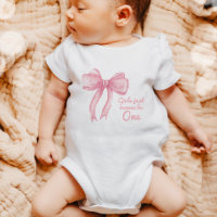 Filles Juste Wanne Be One Rose Bow Coquette Annive