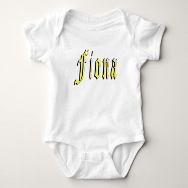 Body Fiona Nom En Floral Jaune, (Devant)