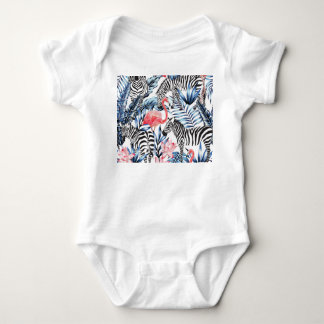 Body Flair tropical : Flamant rose Zebra Paradise