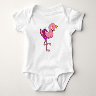 Body Flamant rose avec couronne et jupe