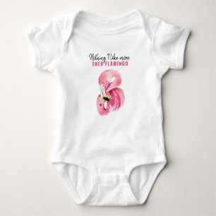 Body Flamant rose d'aquarelle rose exotique moderne Cad