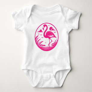 Body Flamant Rose Dessin de Cercle d'Été-68730