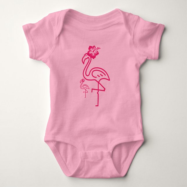 Body Flamant Rose Féminin Été Mignon  (Devant)