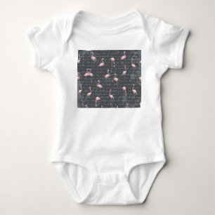 Body Flamant rose : Gris foncé Vintage.