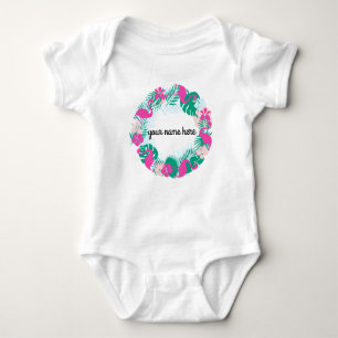 Body Flamant rose personnalisé Bodysuit pour bébé