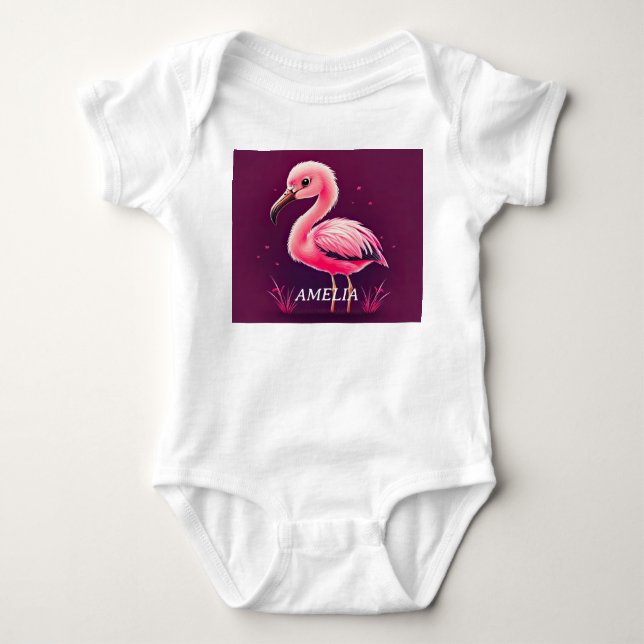 Body Flamant rose rose bébé (Devant)