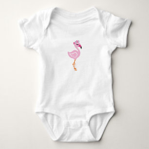 Body Flamant rose rose bébé fille rose flamingo