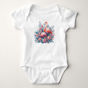 Body Flamants aquarelle sublimation-95158