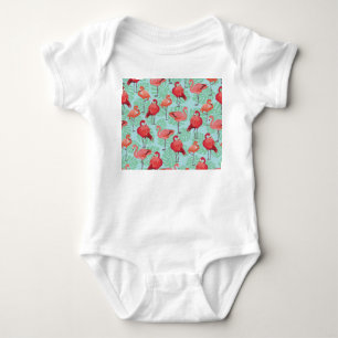 Body Flamants roses roses : Exotic Seamless Motif.