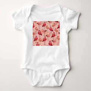 Body Flamants roses roses : Motif Tropical sans couture