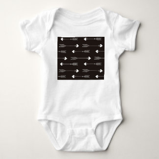 Body Flèches, coeurs, motif vintage abstrait.