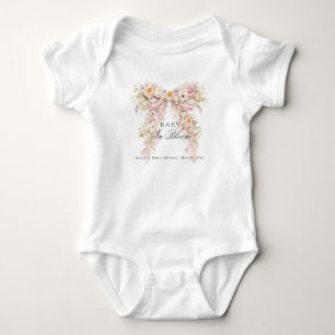 Body Fleur de bébé en fleurs Fille Arc Fête de naissanc