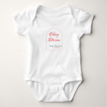 Fleur de cerisier en forme d'arche rouge vert baby