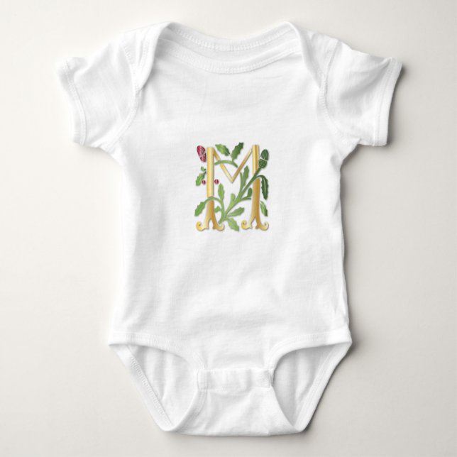 Body Fleur de lis M Monogramme (Devant)