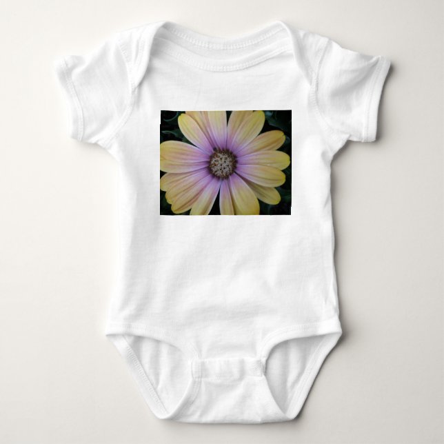 Body Fleur de marguerite jaune et violette (Devant)