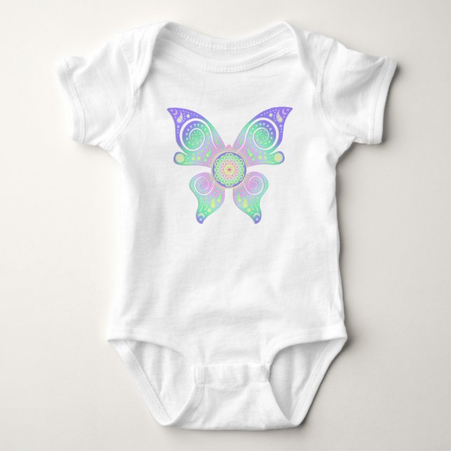 Body Fleur de vie / Blume des Lebens - papillon (Devant)