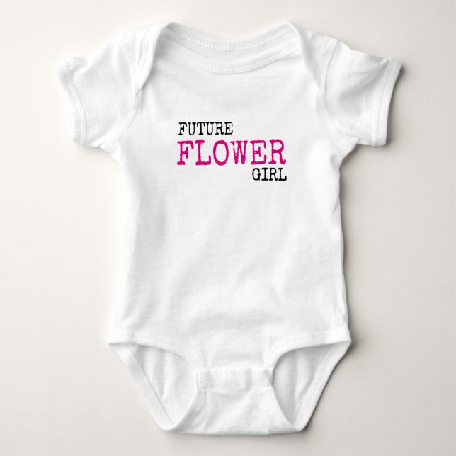 Body Fleur future Mariage Bodysuit bébé fille  (Devant)