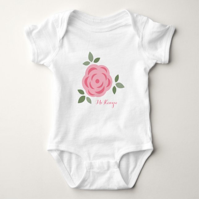 Body Fleur rose douce (Devant)