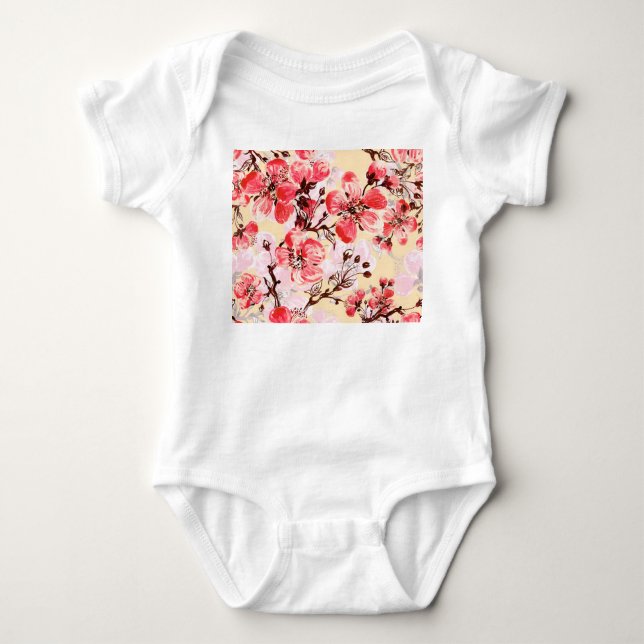 Body Fleurs de printemps U Motif (Devant)