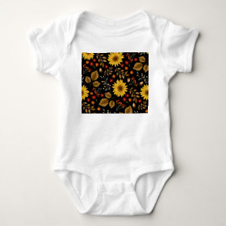 Body Fleurs de soleil d'automne : Arrière - plan noir d