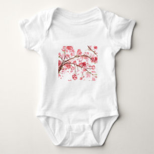Body Fleurs roses de cerisier en fleurs Girly Sakura