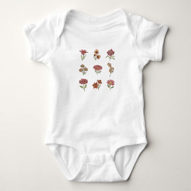 Body Fleurs sauvages Fleurs vintage Botanique (Devant)