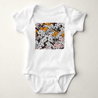 Body Floral Ditsy : Arrière - plan foncé coloré.