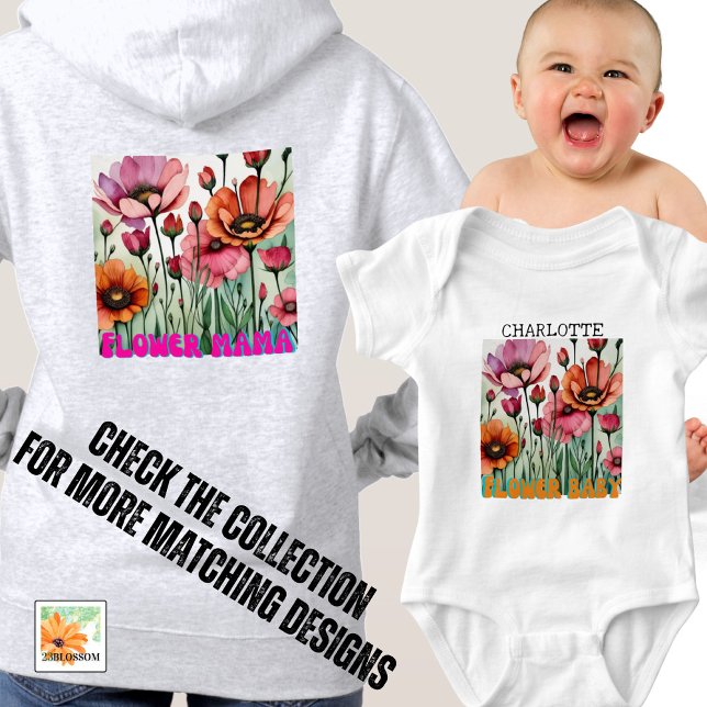 Body floral FLOWER bébé moderne modifiable (Créateur téléchargé)
