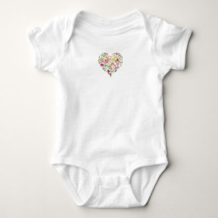 Body Floral Heart Baby shower Sweet Rose Maman Amour