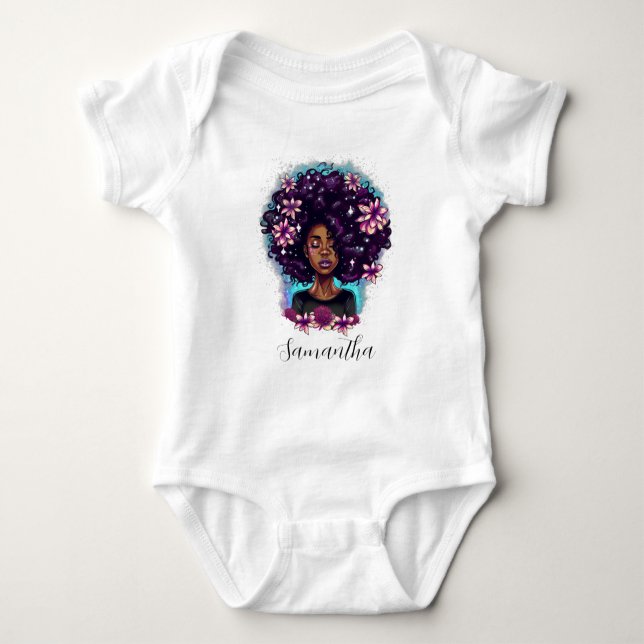 Body Floral Sparkling Afro Femme (Devant)