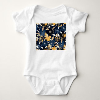 Body Floraux Abstraits : Motif de répétition aquarelle