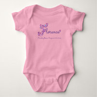 Florence Girls nom & sens T-shirt F monogramme