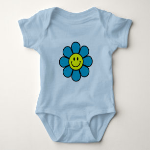 Body Flower Infant Creeper (bleu)