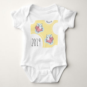 Body Flying Pigs Nouveau bébé né en 2019 Bodysuit bébé