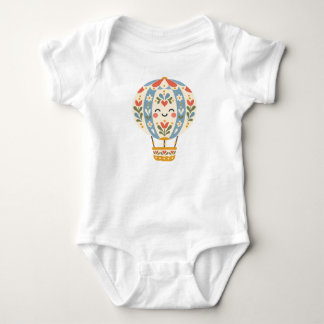 Body Folk Hot Air Balloon - Cute Floral Babies Design