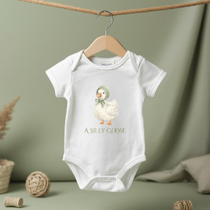 Body Folle oie Daisy Vert sauge Baby Shower Neutre