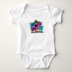Body Football Américain Taches de Couleur Grunge