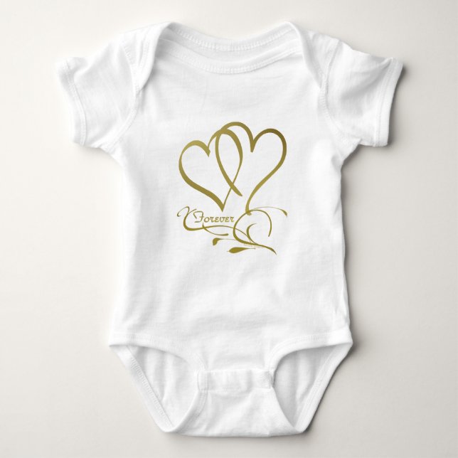 Body Forever Hearts Gold éditable couleurs arrière - pl (Devant)