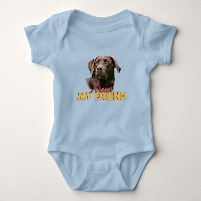 Body Forever Mon Ami Chocolat Labrador Chien Design (Devant)