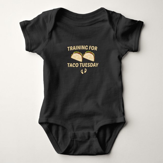 Body Formation pour le mardi tacos, Cadeau bébé taco (Devant)
