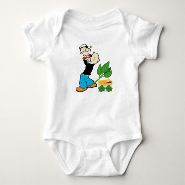Body Forte combinaison bébé Popeye. (Devant)