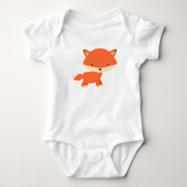 Body Fox adorable de bébé - combinaison du Jersey de (Devant)