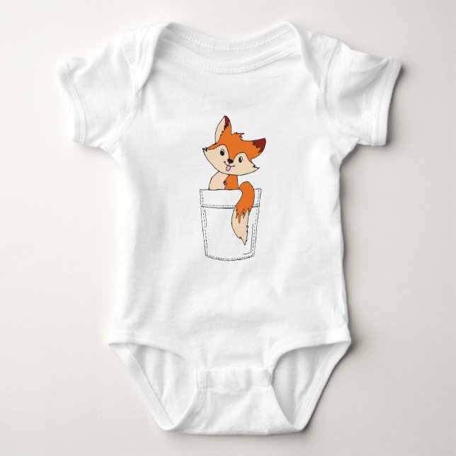 Body Fox Cute Dessin Fox dans Pocket Cute Fox Clipart (Devant)
