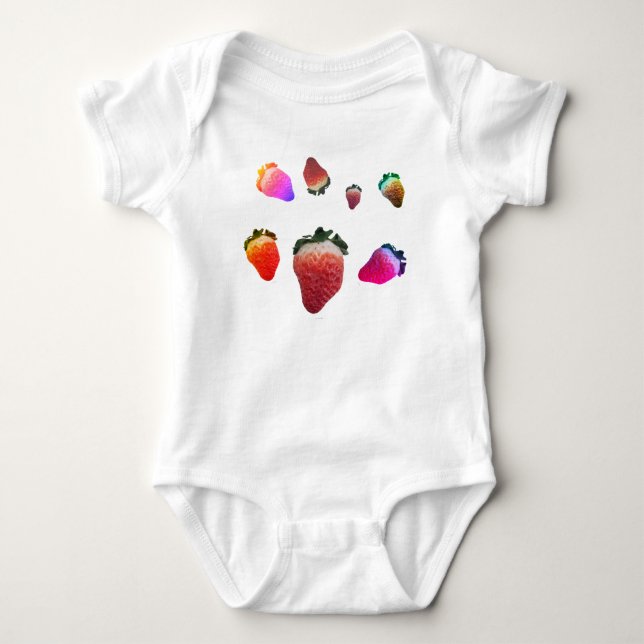 Body "Fraises" bébé en une pièce (Devant)