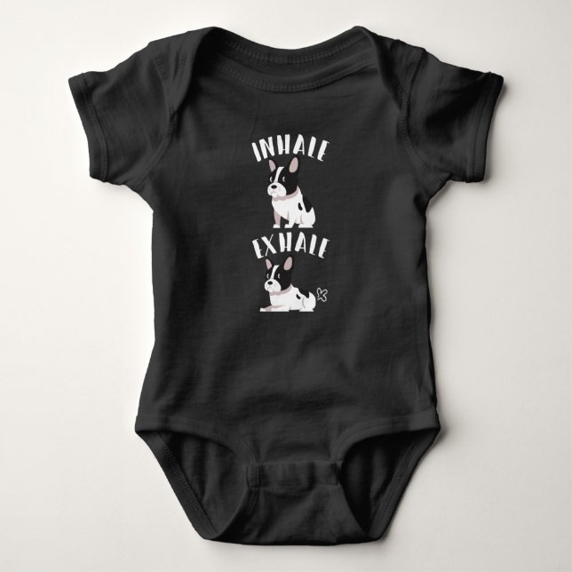 Body French Bulldog Inhale Exhale Maman Papa (Devant)