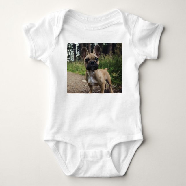 Body French Bulldog Throw Pillow (Devant)